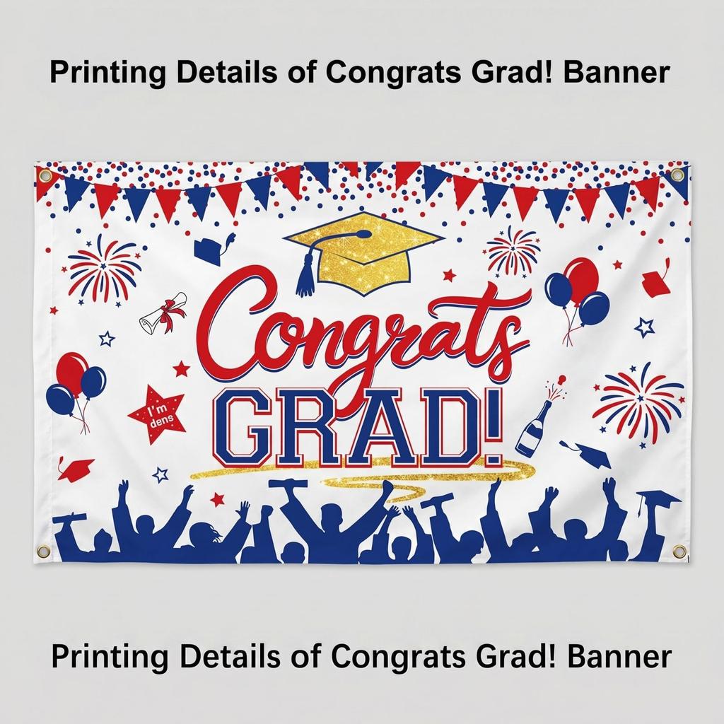 Class of 2026 Graduation Banner Party Decoration Hanging Garland for Graduation Celebration Events and School Parties