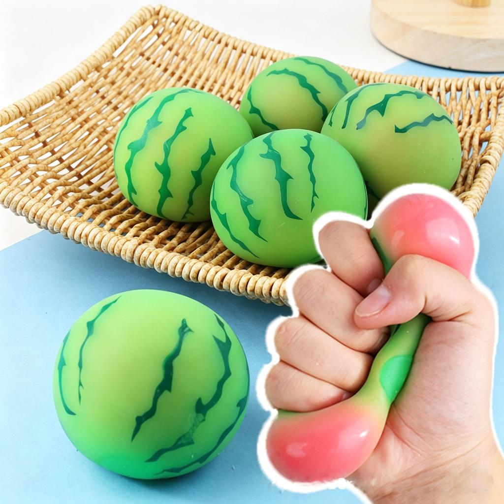 Adult Squishy  Stress watermelon Autism Sensory Toys for Stress And Anxiety Relief Maltose Water Ball Fidget Toys Bulk Gift