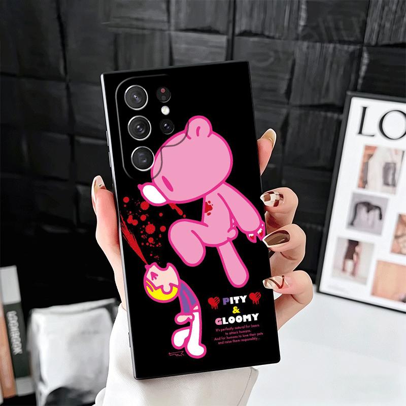 

G-Gloomy Bear Soft Phone Case for Samsung Galaxy S26 S25 Edge S24 Ultra S23 Plus S22 S21 FE S20 Black Cover Back Shell Samsung S23 Plus