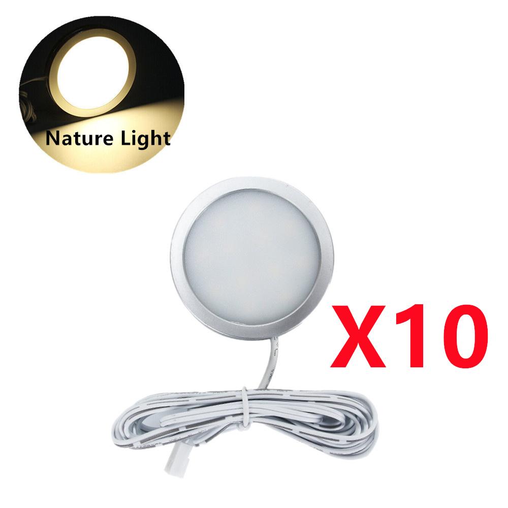 10PCS Car LED Interior Spot Light Down Ceiling Lamp 12V Camping Trailer Boat Lights for RV Trailer Caravan LED Reading Light