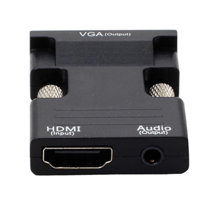 HDMI To VGA Converter Cable with Audio - HDMI Female To VGA Male Adapter