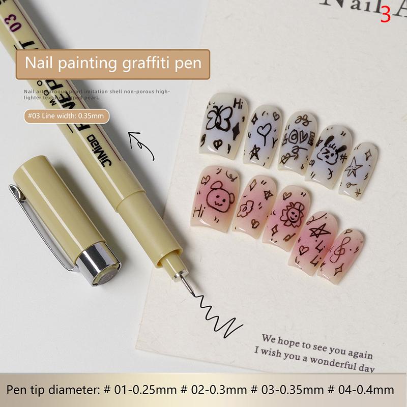 

Ручка для рисования граффити для ногтей, водонепроницаемая ручка для рисования проволокой, ручка для рисования деталей, инструменты для дизайна ногтей 3