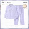 Class A Antibacterial Cotton Maternity Pajamas - Long Sleeve Postpartum & Nursing Set for Spring/Autumn