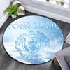 Custom Name,Man City Pattern Round rug,Carpet Rug for Living Room Bedroom Playroom ,Non-slip Floor Mat,Holiday Gifts and Birthday Gifts.