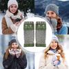 Embroidered Cat Gloves Women's Cotton Fingerless Gloves Knit Block Stitching Mittens Women's Fingerless Gloves