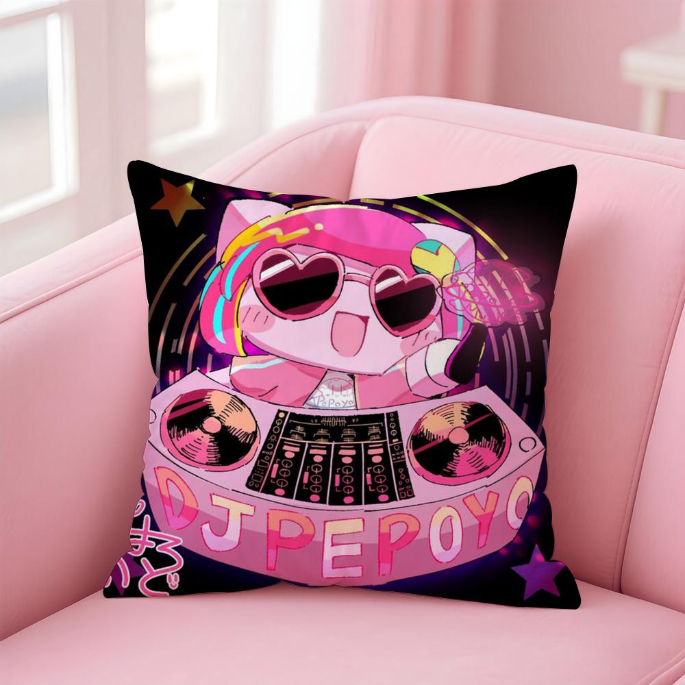 Cartoon P-PepoyoS Cushion Cover Comfortable Reversible Pillow Cover Ideal for Car Sofa Bedroom & Beyond