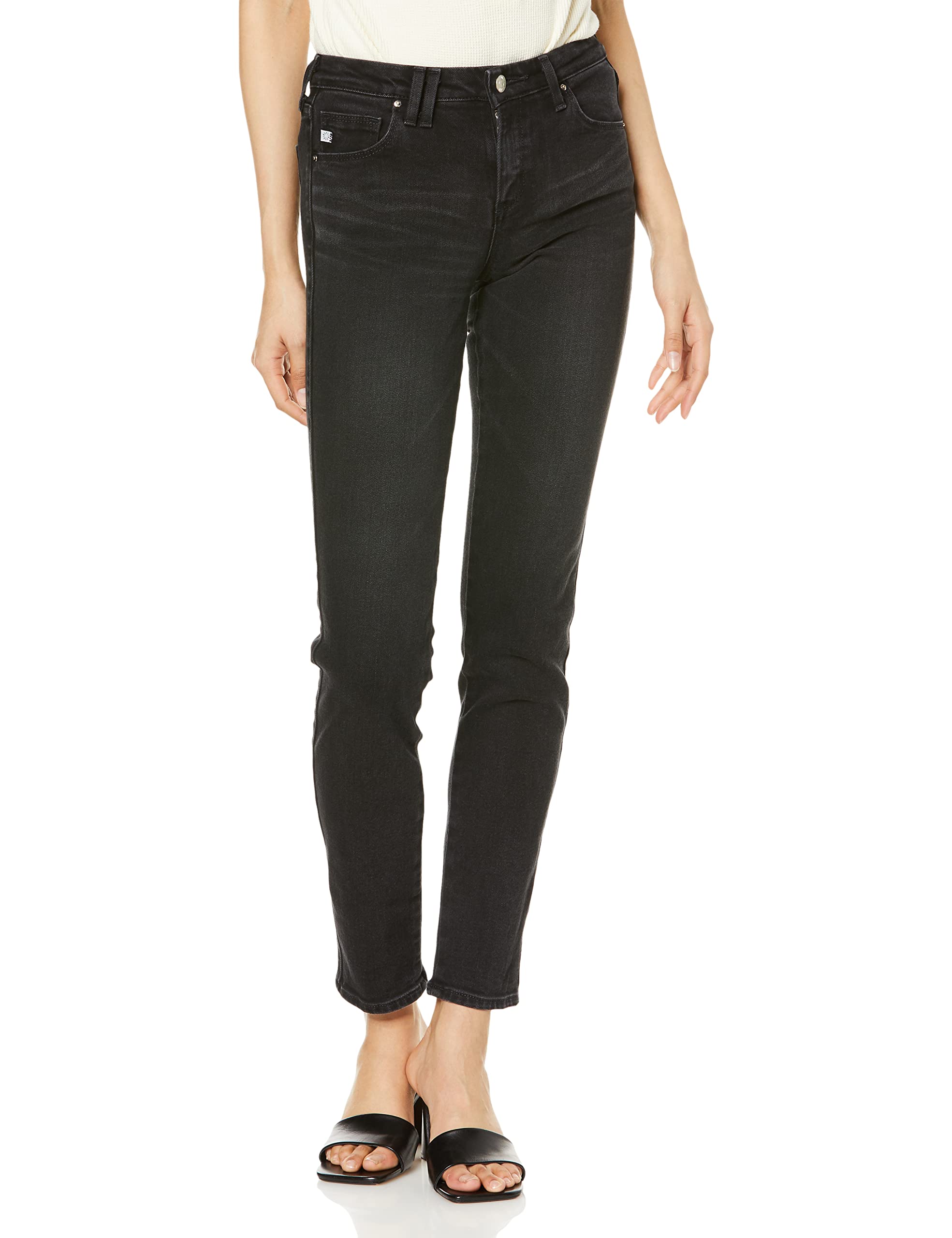 

Something SKY66 ANN Denim Skinny Made in Size 28 Women s Pants, Japan, Black, Used,