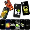 Eat Sleep Tennis Repeat Ball Coach Phone Cover for Apple iPhone 16 15 14 Plus 13 12 Mini 17 Pro Max + ProMax 16E Air Case