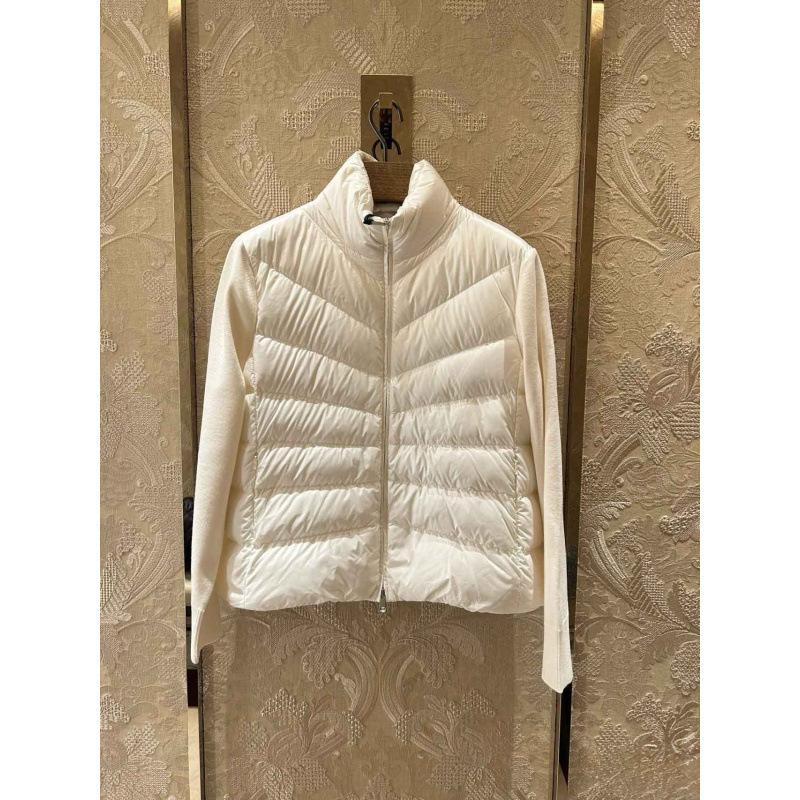 High version knitted splicing down jacket girls stand-up collar light and thin masked down women's jacket fresh