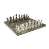 Collectible Complete Brass Chess Game Board Set With 100% Brass Chess Pieces Chessman Coins Pawns,for Adult