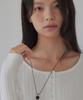 Topgirl (Surgical) Surgical Vintage Onyx Drop Long Necklace_Tjn00005