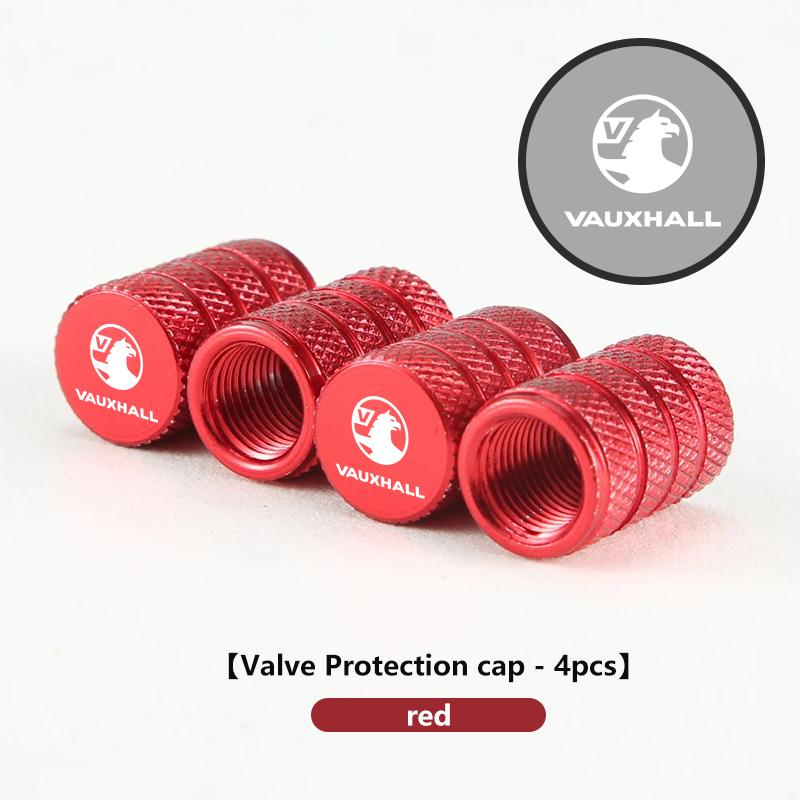 

4PCS Car Tire Valve Stems Cap Aluminum Wheel Air Valve Cap For Vauxhall VXR8 Vivaro Corsa Insignia Tigra Zafira Astra