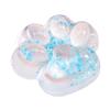 Cat Paw Squeezes Toy for Stress Relief, Sequined Cat Paw Squishy, Soft Hellgrün Color, Ideal for Adults and Children