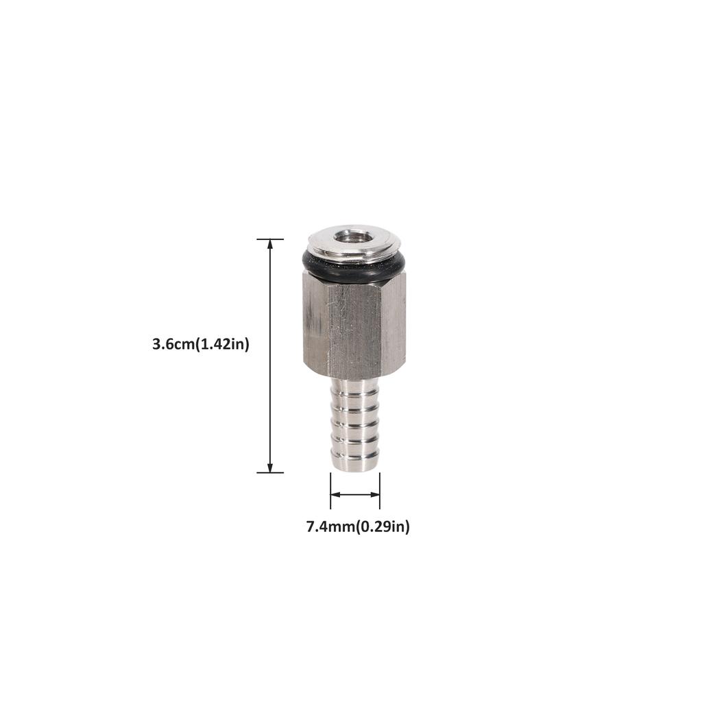 Stainless steel 304 1/4" Hose barb for Carbonation Cap Brand New Homebrew Carbonation Soda Beer