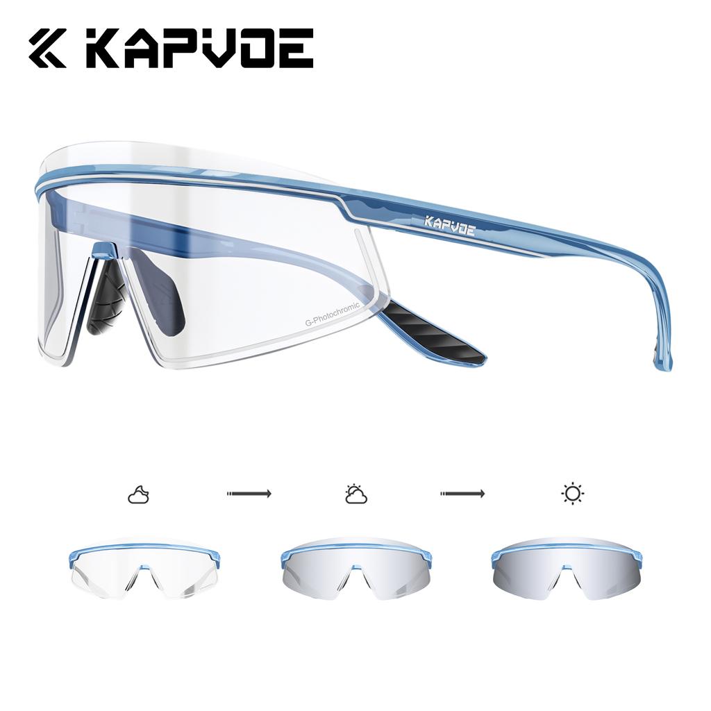 Kapvoe Sports Sunglasses Road Bike Mountain Bicycle Cycl Glasses Riding Goggle Sports Eyewear for Man Women Cycling Glasses