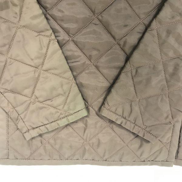 England Made /LAVENHAM/ Nylon Quilted Padded Jacket [34 / Women's S / Brown] Corduroy Collar / Lavenham