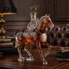 Durable Glass Whiskey Container Decanter, Horse Shape, High Borosilicate Wine Bottle, Gift for Men Preserves Aroma And Flavor Container, Lovers