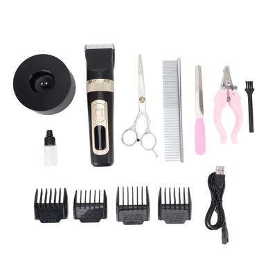 Kit de tuns pentru câini, afișaj digital, 4 viteze, reglabil, zgomot redus, reîncărcabil, pentru păr de animale de companie