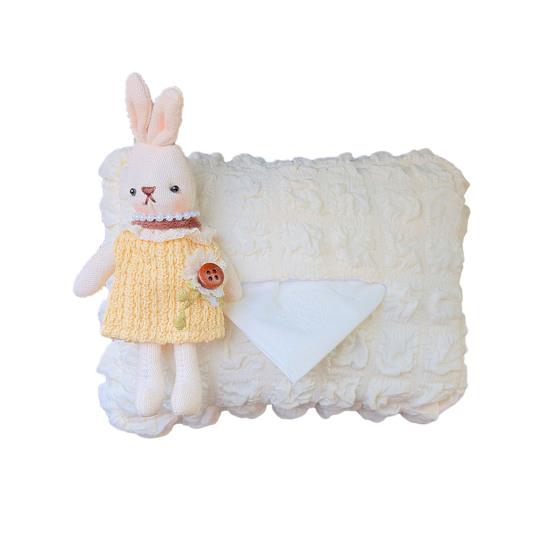 Cute Car Tissue Box Holder Soft Plush Rabbit Hanging Paper Dispenser Universal Auto Seat Back Organizer for Home Car Office