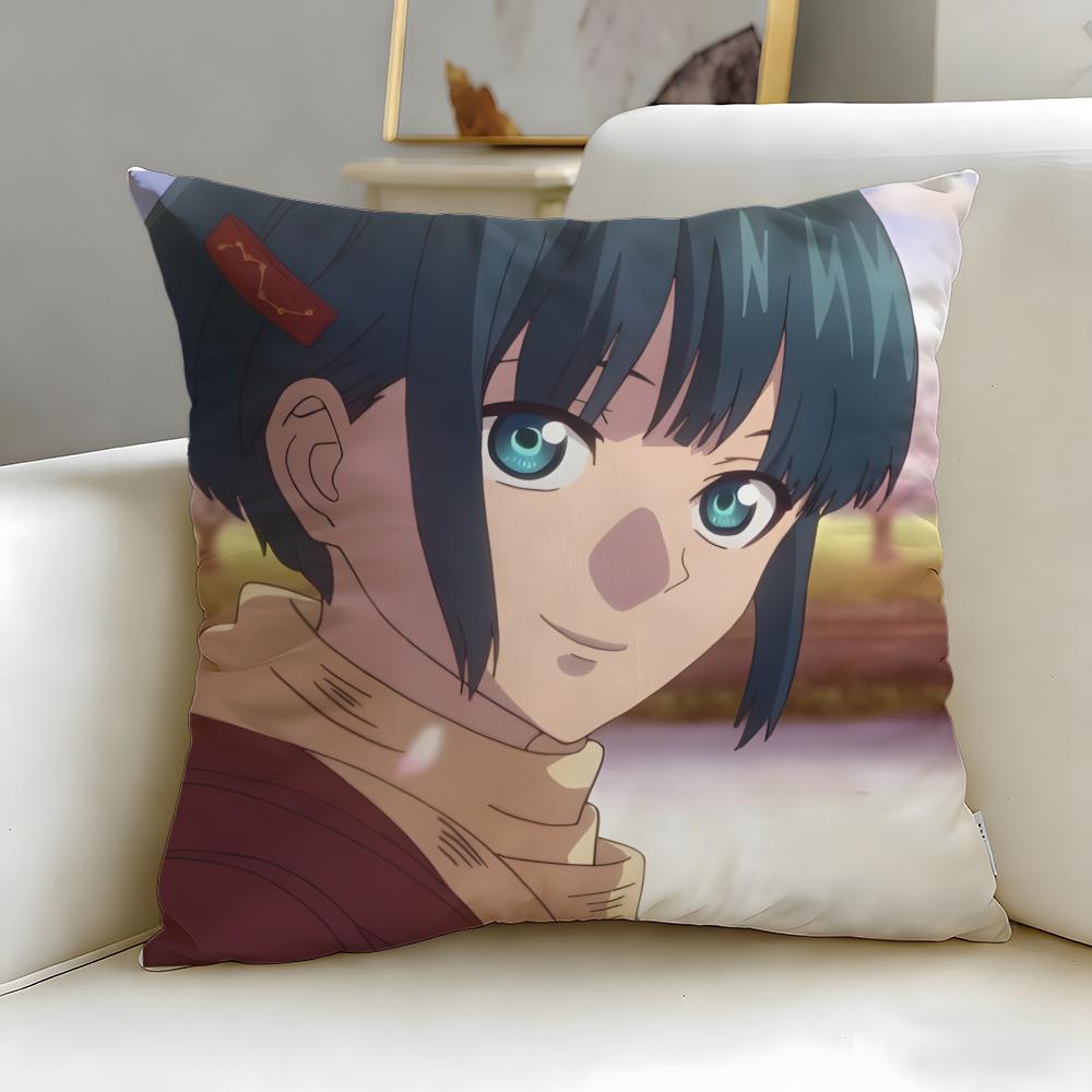 Malevolent Spirits Mononogatari Cushion Cover Soft  EasyWash Pillow Case  Versatile for Couch Bed Travel and Office