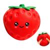 Portable Stress Reliever Cartoon Strawberry Relief Toy Giant Squeeze Fake Safe Toy Fruit Sensory Fidget for Home Office School Adult