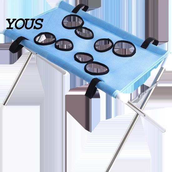 Dog Nail Trimming Helper Pet Grooming Table, Hammock with Foldable Stand, 4-Hole or Easy Station for Pets 8-Hole, Washing Cats, Small