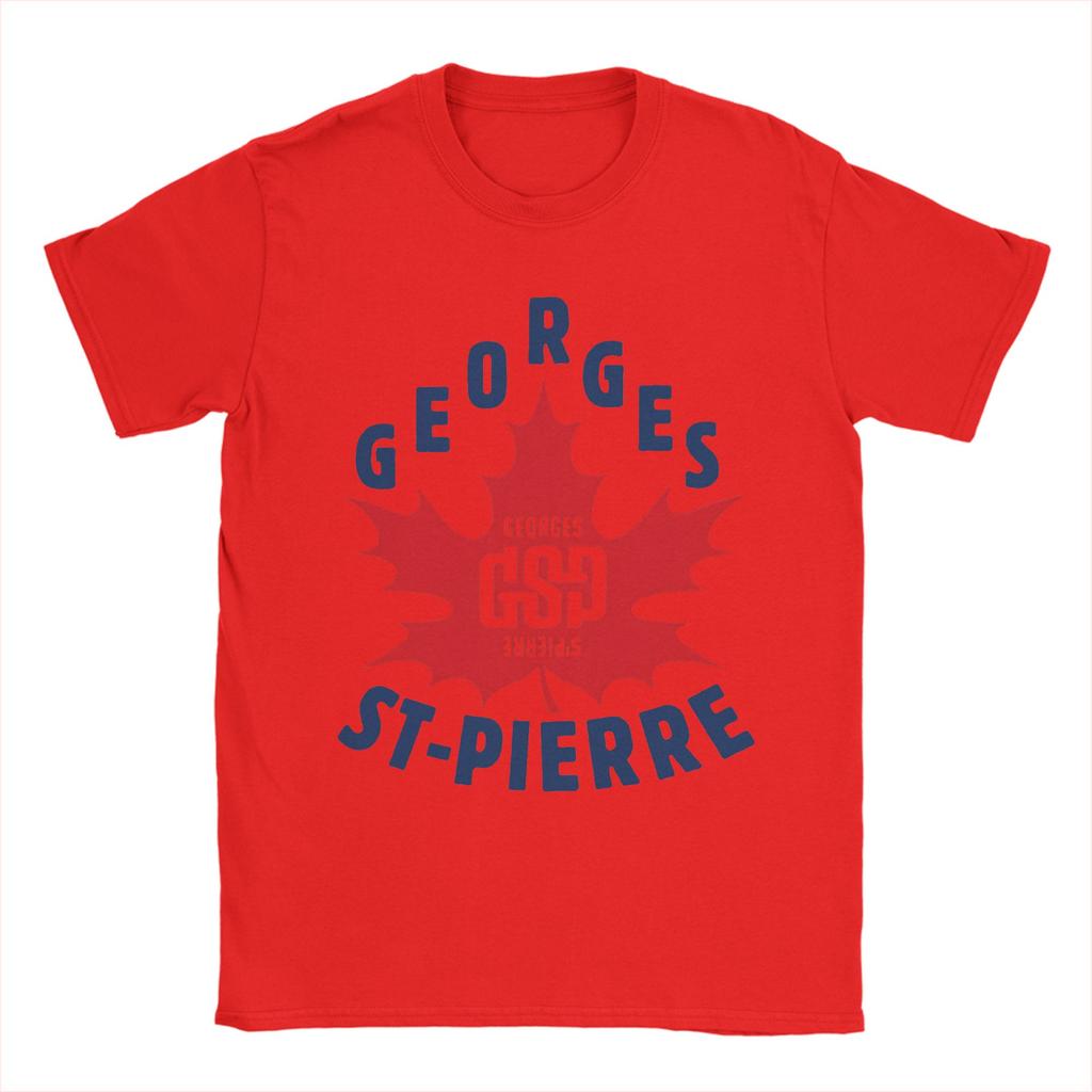 Georges St Pierre Legacy Mens T Shirt Amazing Tee Shirt Short Sleeve Crew Neck TShirt Pure Cotton Adult Clothes
