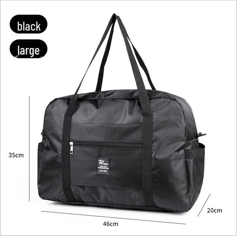 Trendy Waterproof Folding Travel Bag: Large Capacity Trolley Luggage & Fitness Storage