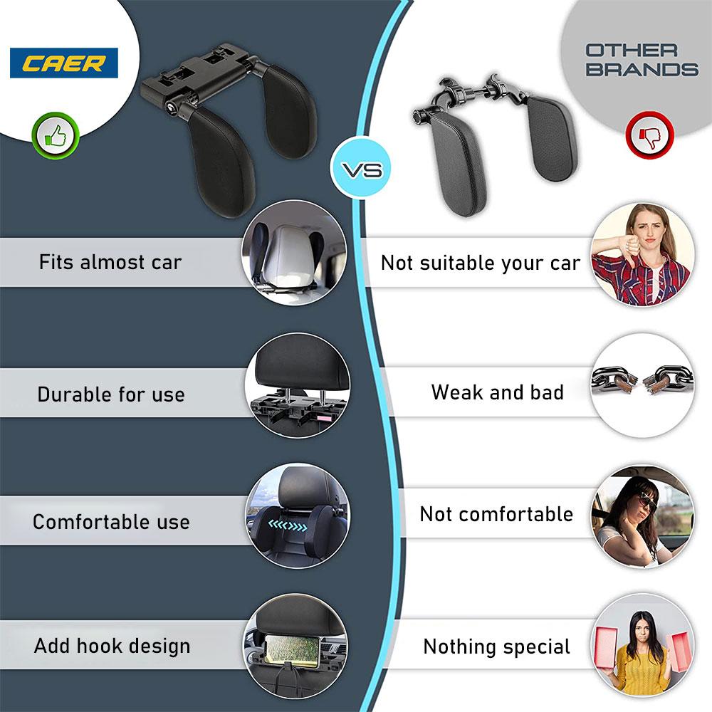 Car Seat Headrest Pillow Adjustable Head Support Pillow Car  Interior U Shaped Pillow Travel Sleeping Cushion for Kids