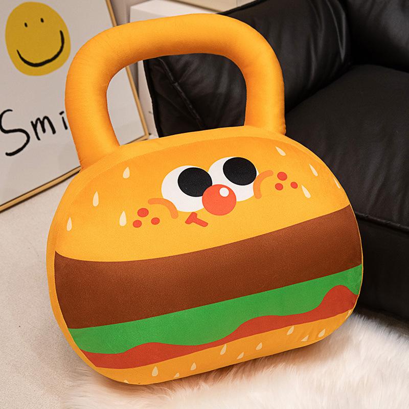 Creative Soft Dumbbells Kettlebell Throw Pillow Plush Toy Doll Home Sofa Pillow Cushion Girl Doll