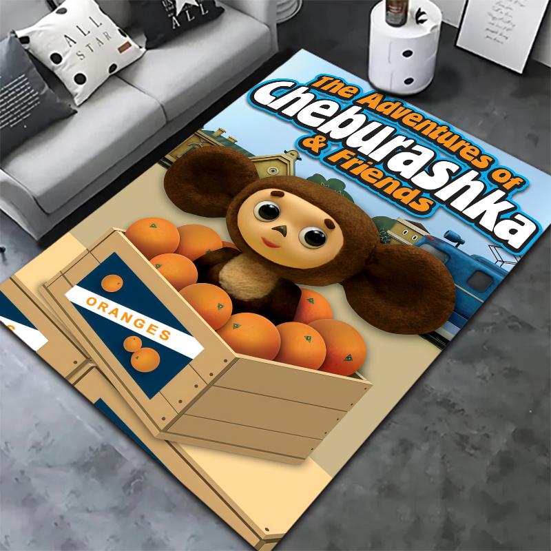 Cheburashka Carpet Rug for Living Room Bedroom Home Sofa Decoration,Kids play Nonslip Floor Mat