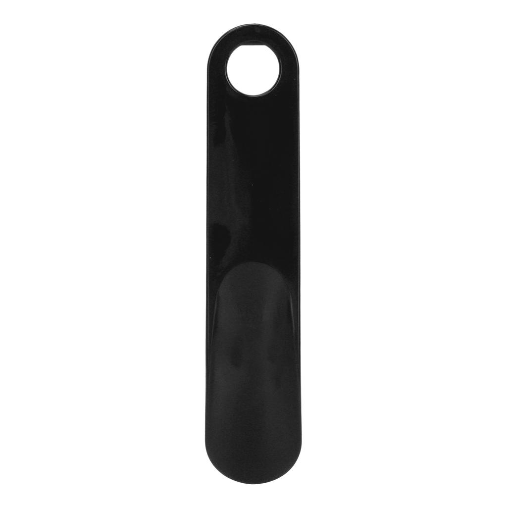 Shoe Horn Rubber Handle Portable Solid Shoe Spoon Tongue Travel Shoe Helper StickBlack