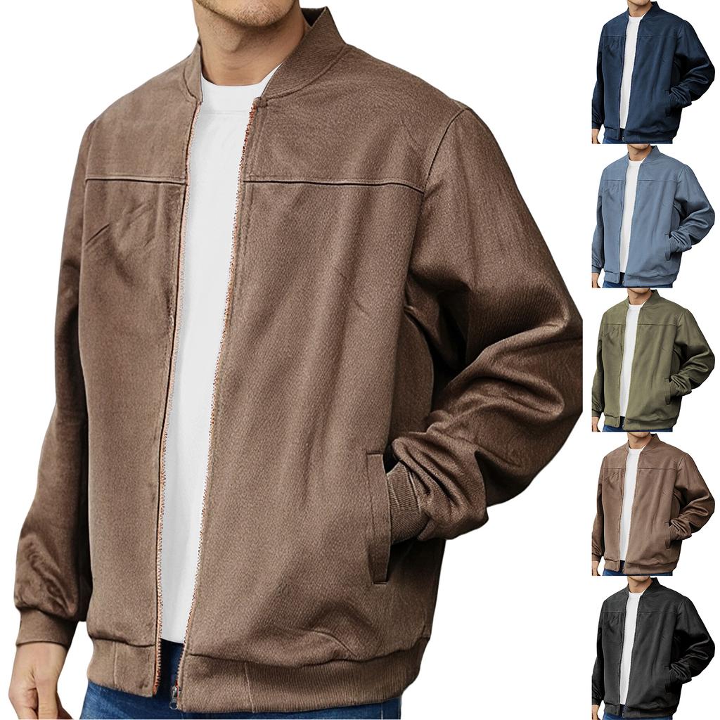 Men's  Fashion  Leisure  Zipper  Long Sleeves  Cardigan  Jacket  Coat