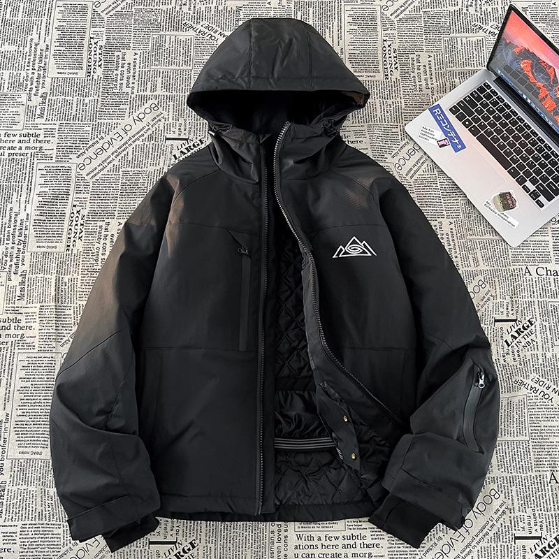 

AK Уличный сноубордический лыжный костюм - Унисекс Водонепроницаемый, Ветрозащитный, Утепленный, Утолщенный для тепла, Идеально подходит для альпинизма M чёрный