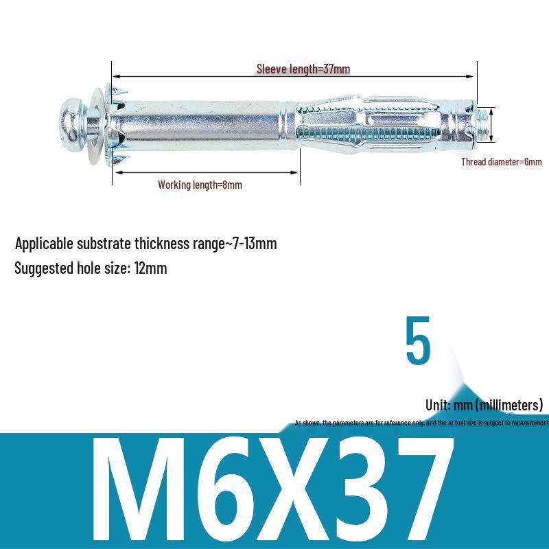 Plastic Petal Nut Expansion Screw for Hollow Sheet Metal - Fixed Lantern Rivet Expansion Bolt