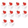 3D Herz Valentinstag Geschenkbox, Faltbare Geschenkbox, 10 Stück/Packung