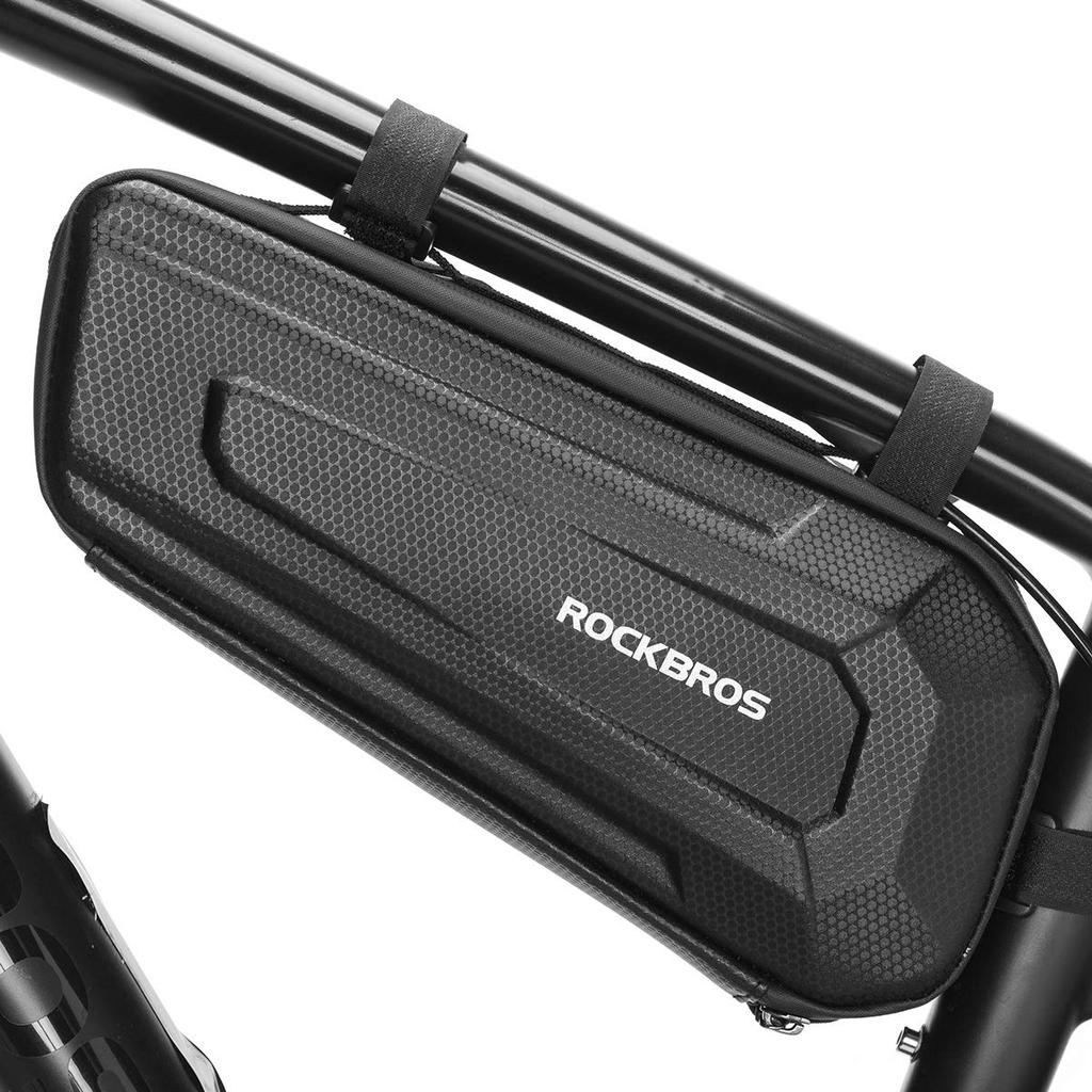 ROCKBROS Frame Bicycle Top Tube Large Capacity with Divided Triangular Triangle Bag for MTB and Road Easy Easy and Bag, Bag, Waterproof, 1.5L/2.5L