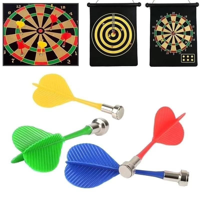 3Pcs/batch of Bull Eye Target Plastic Darts for Double-sided Magnetic Board Wing Magnetic Darts (color Random) Darts