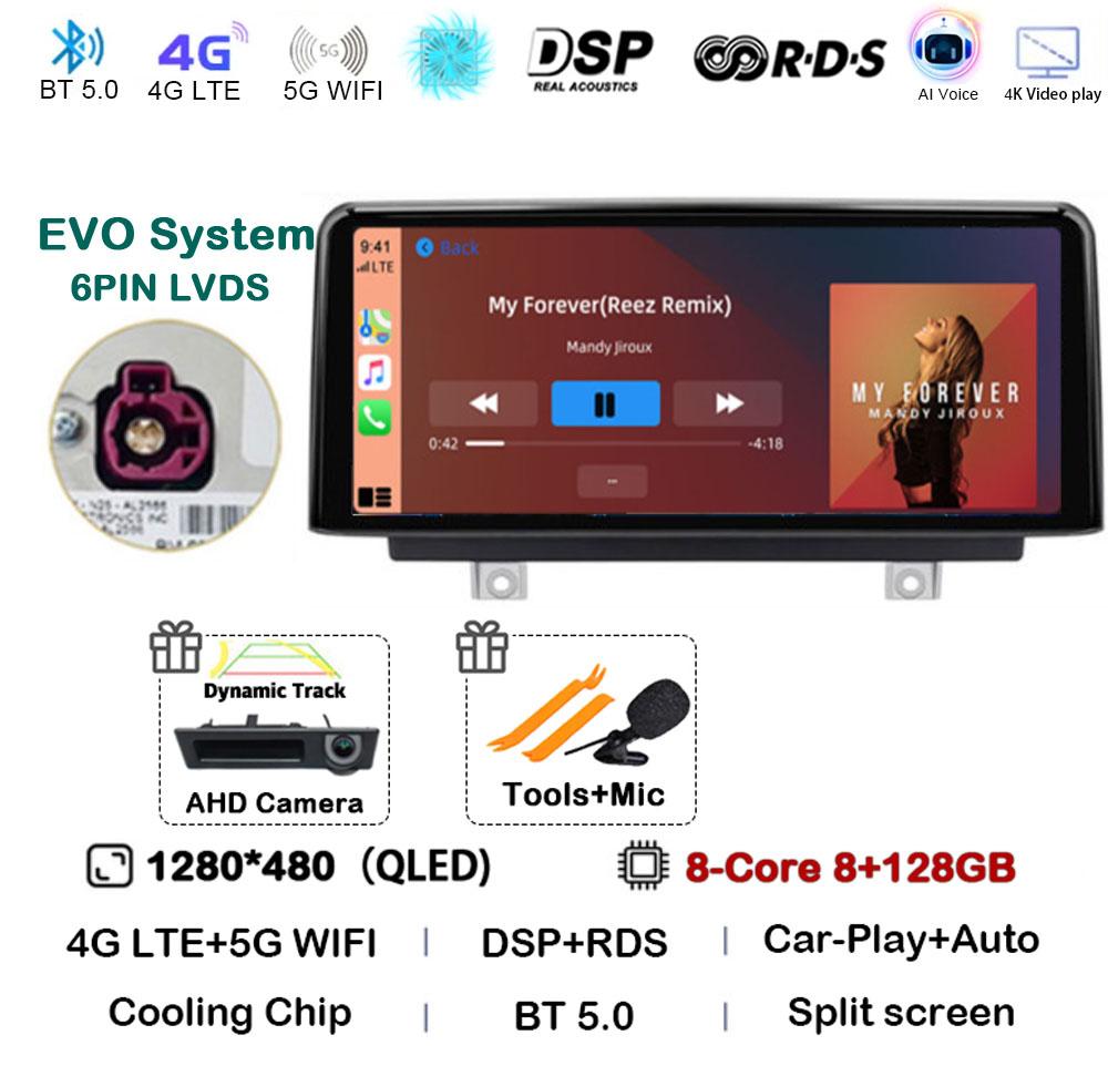 Android 14 Wireless Carplay Auto 10.25'' For BMW 1/2/3/4 Series F20/F21/F22/F30/F31/F32/F33/F34/F36 Car Radio Multimedia Stereo