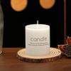 Ivory White Large Round Pillar Scented Candles for Romantic Wedding and Hotel Décor