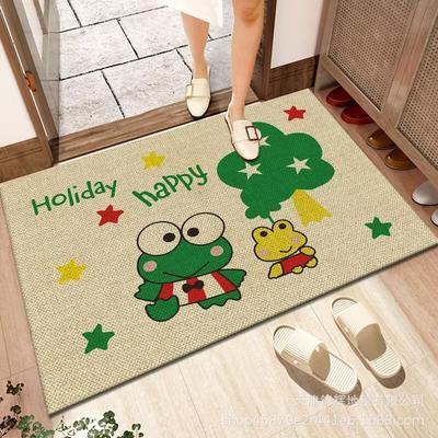 Flax Floor Mat Entry Door Bathroom Non-Slip Floor Mat Dirt-Resistant And Easy To Take Care Of Water-Absorbing, Non-Slip And Wear-Resistant Foot Mat