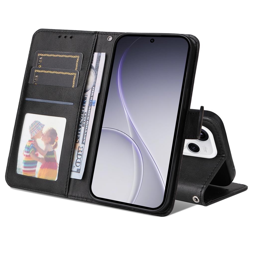 Для Oppo Reno15 5G (Глобальний)/Reno15c 5G (Китай) Чохол-гаманець зі штучної шкіри, відкидний чохол-книжка для телефону