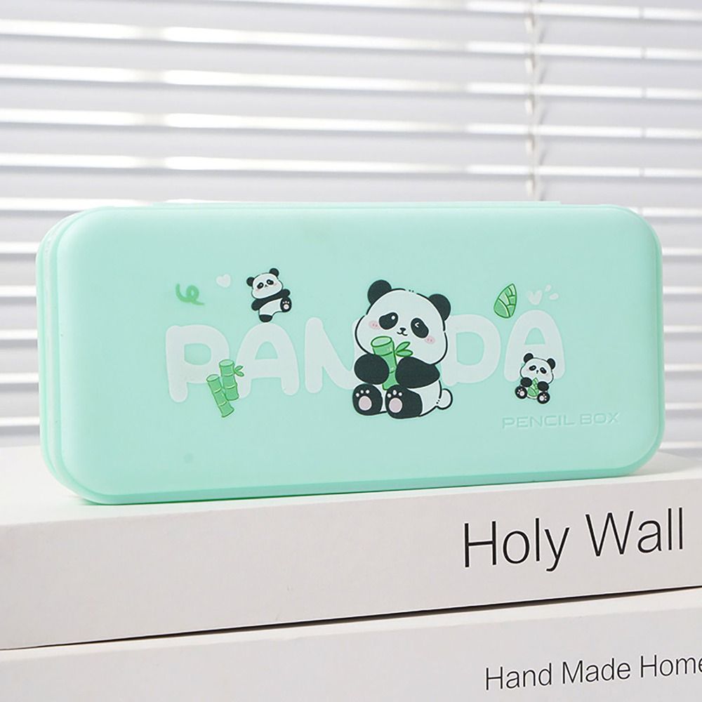 

Portable Panda Pencil Case Waterproof Multifunctional Pen Box Dirt-proof Large Capacity Writing Case Student