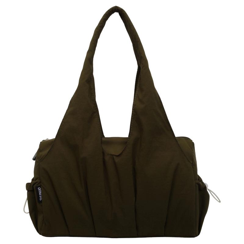 Women's Lightweight Nylon Tote: Large Capacity, Multi-layer, Single Shoulder Handbag for Commuting & Moms