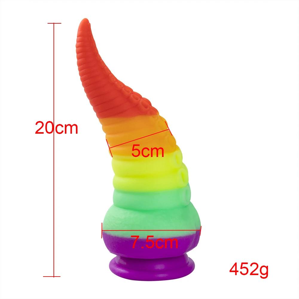 Huge Silicone Anal Dildo for Women Masturbation Octopus Tentacle Anal Plug Prostate Massage Buttplug Sex Toy 18+ Anal Dilatation
