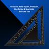 Aluminum 12 Inch Rafter Square Carpenter Measuring Layout Tool Alloy Metal Triangle Ruler Imperial Protractor for Woodworking and Carpentry 1 Pc