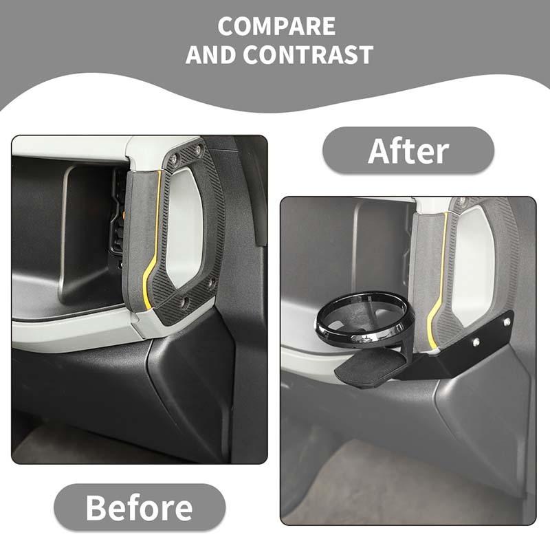 Car A-pillar Handle Cup Holder Bracket Rack Support For Ford Bronco 2021 Up Interior Accessories