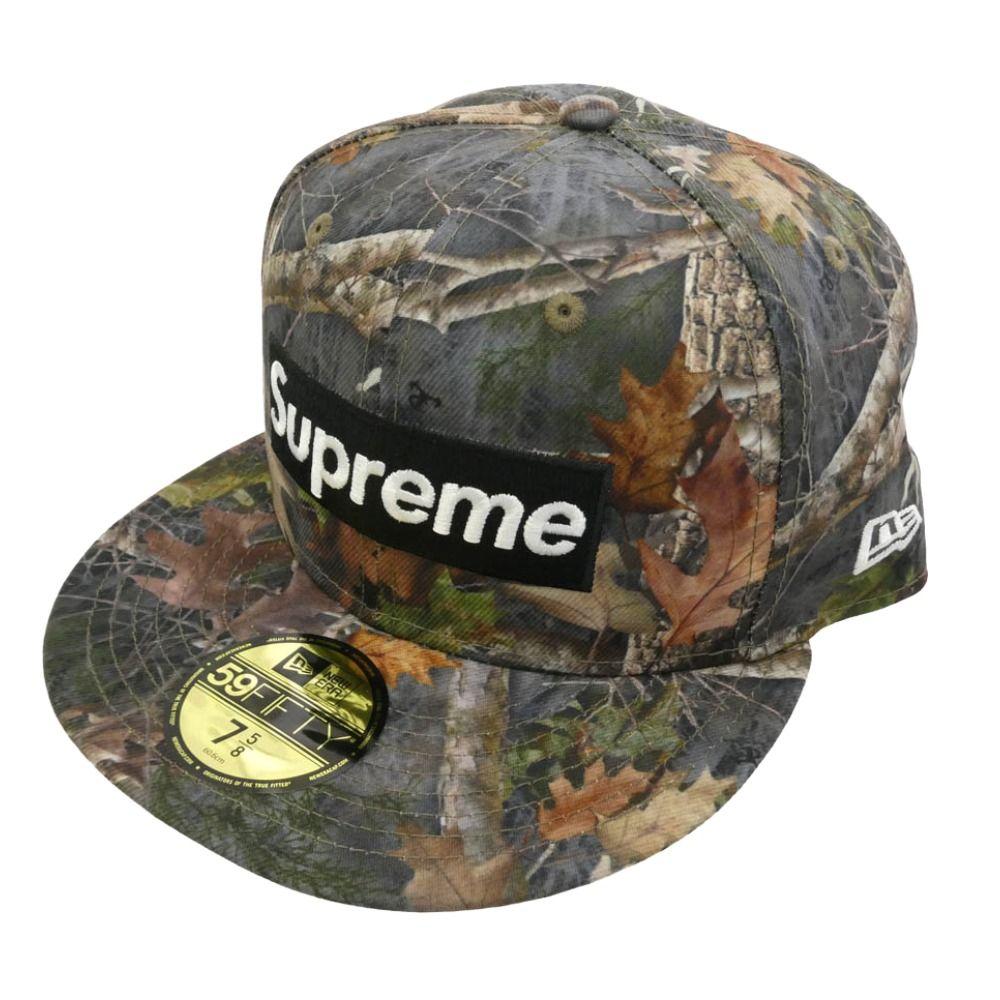 Used Supreme 25SS Championship Box Logo New Era Cap True Timber Kanati camo Championship Box Logo Camo New Era Cap Hat [New] [Unused] [Used]