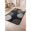 Tapis d'entrée - EDEN - Oxanas - 45 x 120 cm - gris motif cercles - antidérapant