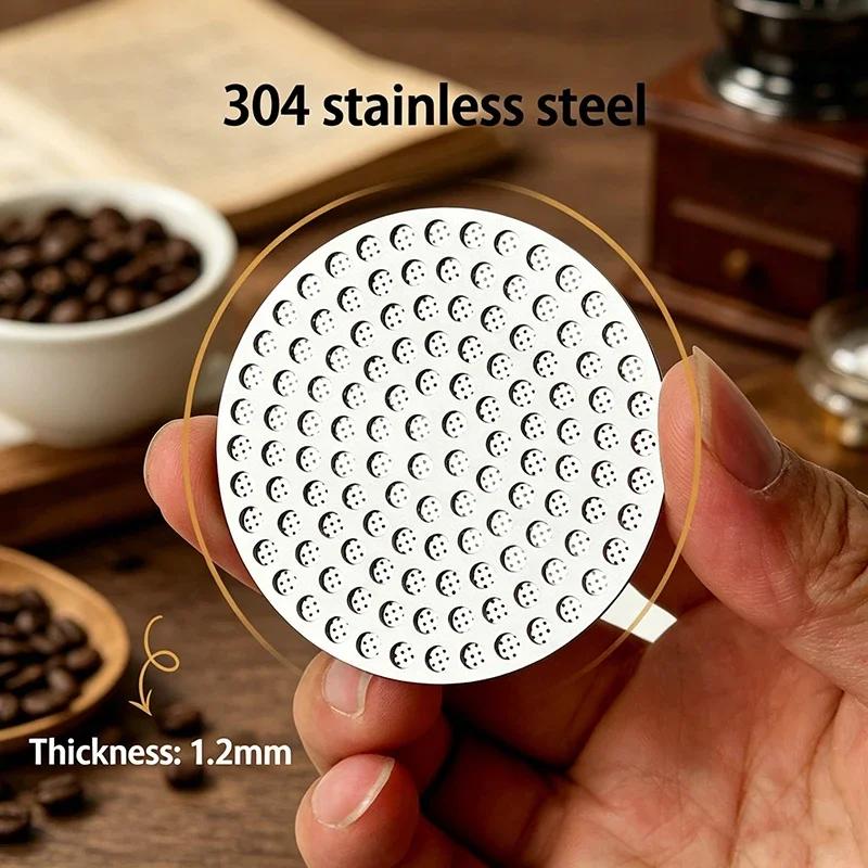 51/53/58mm Reusable Coffee Puck Screen Stainless Steel Espresso Filter For Portafilter Barista Accessories KFGL02